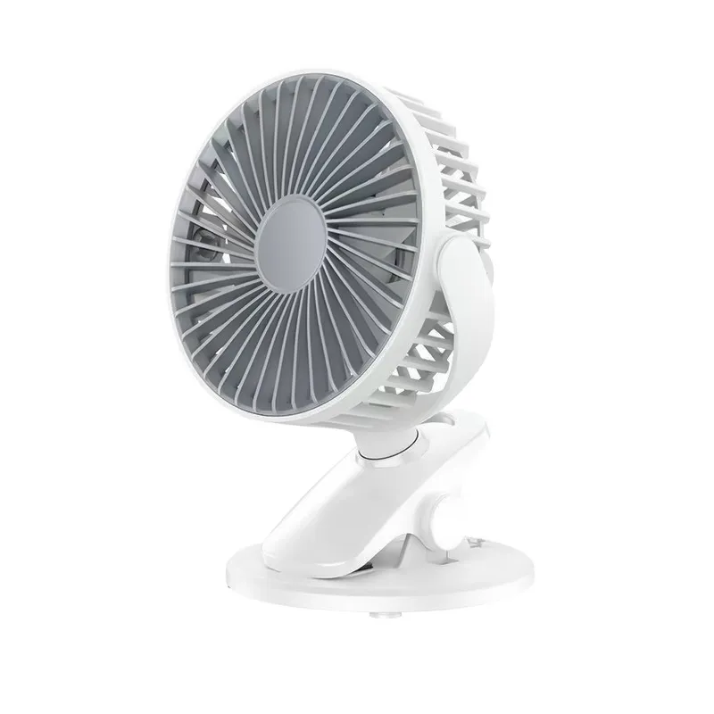 USB Clip Fan – Portable Mini Rechargeable Fan, Powerful Wind, Small Handheld Fan for Office, Dorm, and Travel